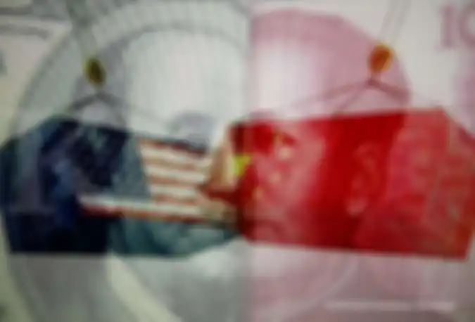 Ilustrasi perang dagang Amerika dan China. KONTAN/Fransiskus Simbolon/16/05/2019