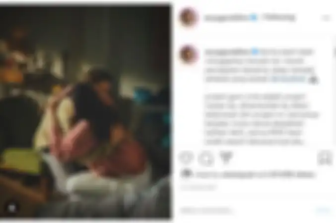 Anya Geraldine pun tampak saling berpelukan dengan Rizky Febian.  