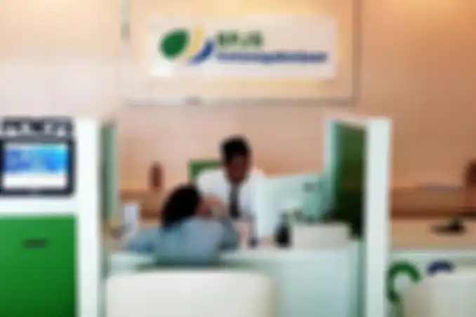Suasana di Kantor BPJS Ketenagakerjaan