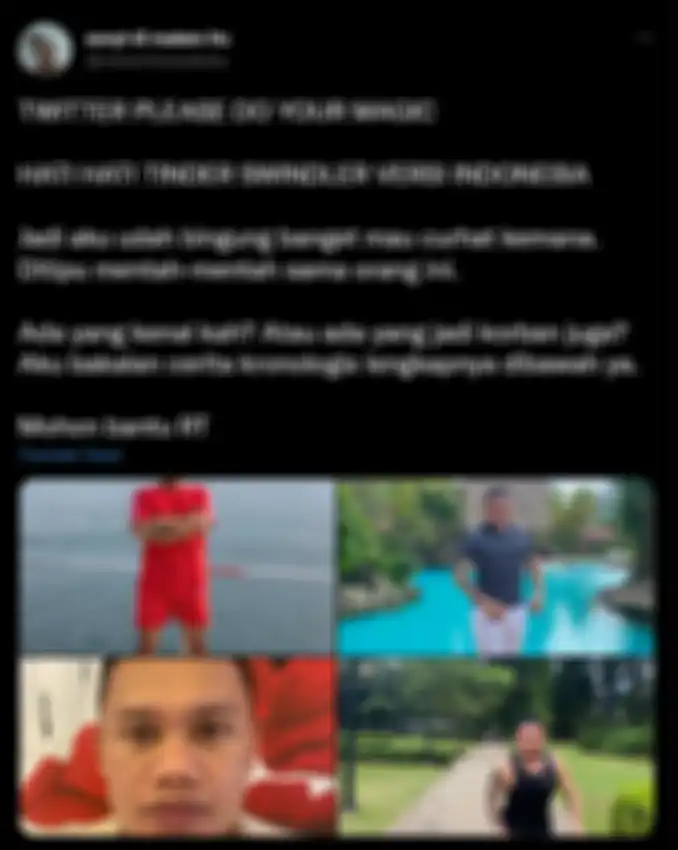 Kasus Tinder Swindler Indonesia yang viral di media sosial Twitter