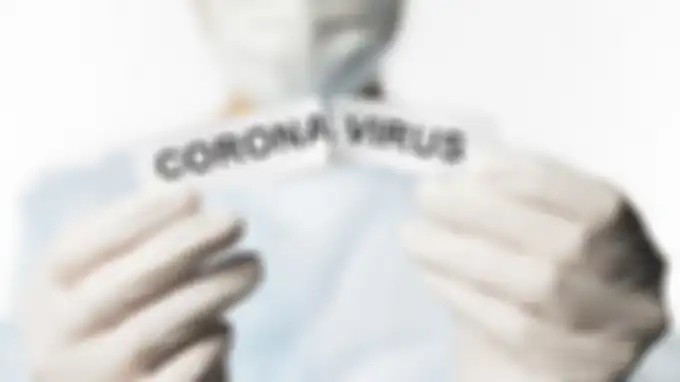 Ilustrasi virus corona.