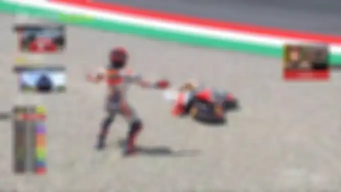 Marc Marquez gagal finis setelah lowside di tikungan 15 Sirkuit Mugello.