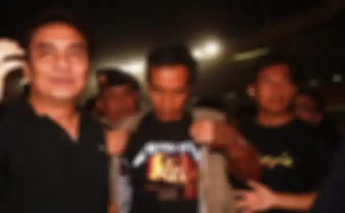 Jokowi saat mendatangi konser Metallica, 2013
