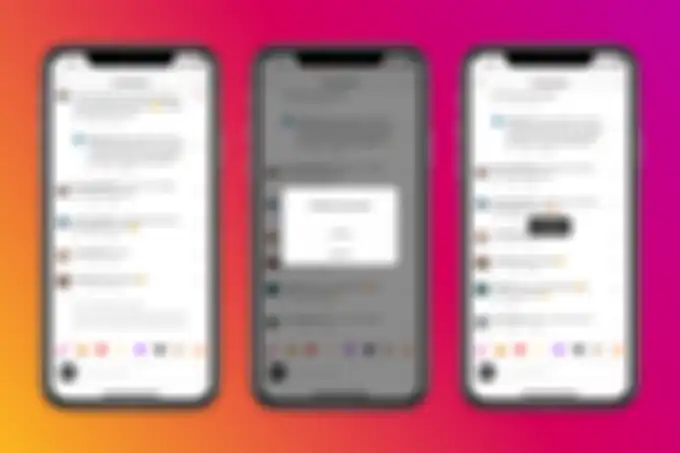 Tampilan fitur otomatis sembunyikan komentar negatif di Instagram.