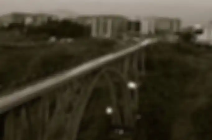 Jembatan Catanzaro tempat di mana mayat Giuseppe Veraldi ditemukan.