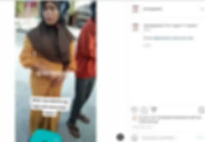 Penampakan wanita mirip Lesti Kejora.