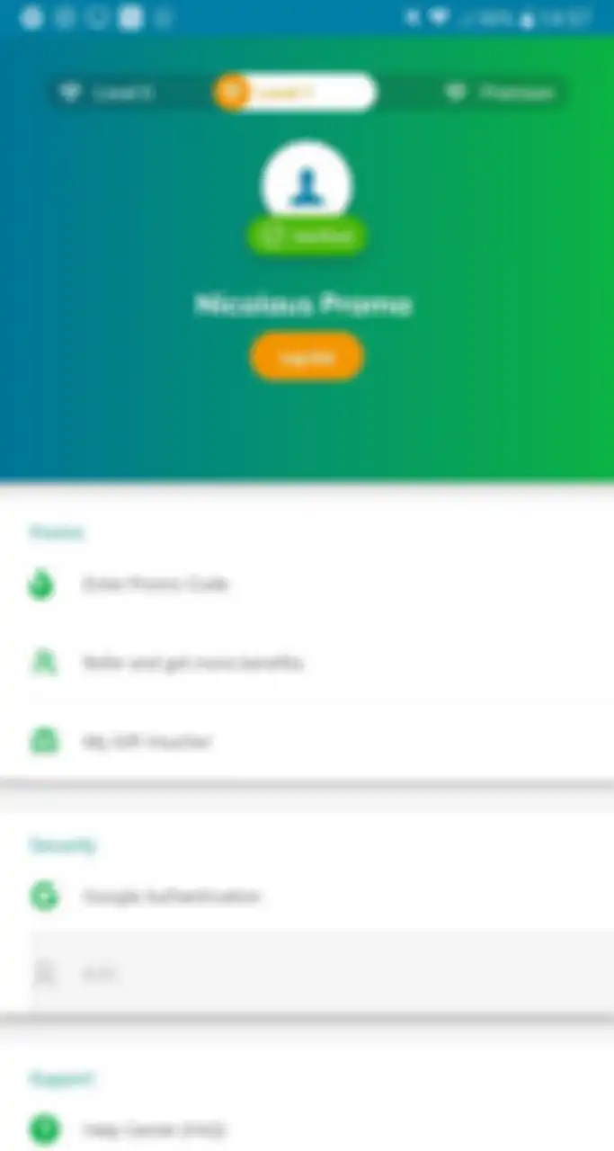 Menu profile