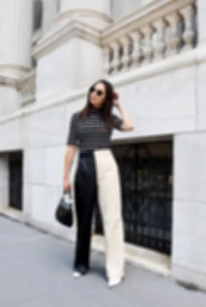 Stripes top hitam untuk Virgo