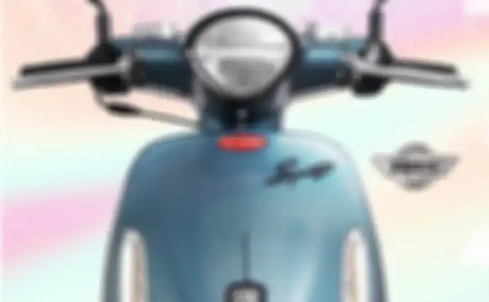 Tampak depan motor PGO Spring 125