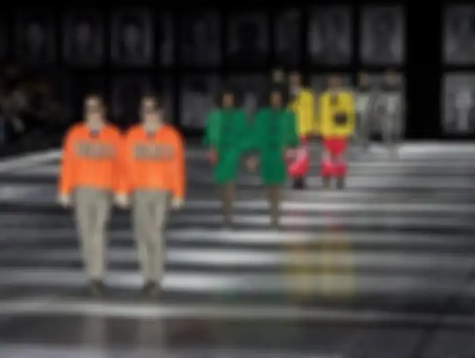 Gucci Twinsburg di Milan Fashion Week 2023.