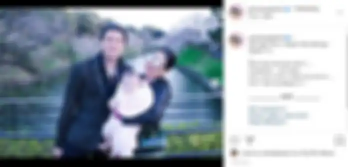 Syahrini dan Reino Barack pamer potret bareng bayi