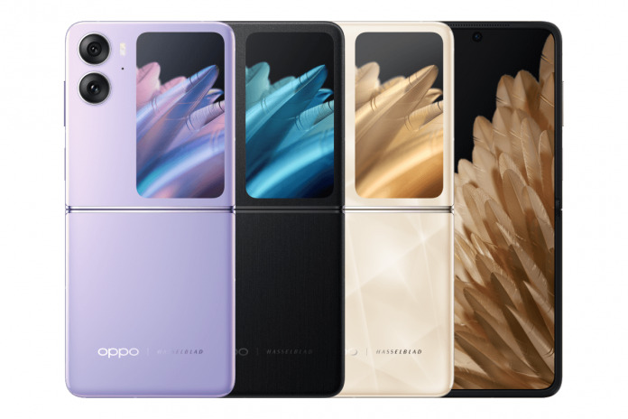 Tampilan depan dan belakang Oppo Find N2 Flip