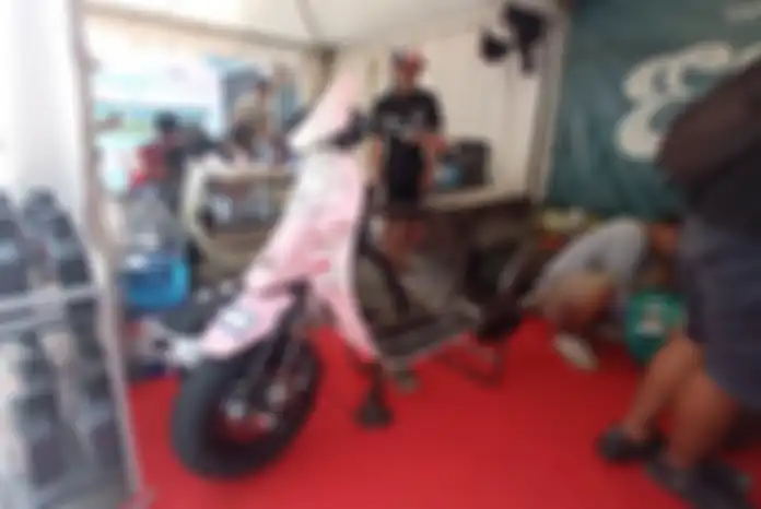 Vespa balap garapan Ellezeta Indonesia Racing Team turun kelas 2-Tak Small Frame FFA Open di kejuaraan Scooter Prix Round 2.