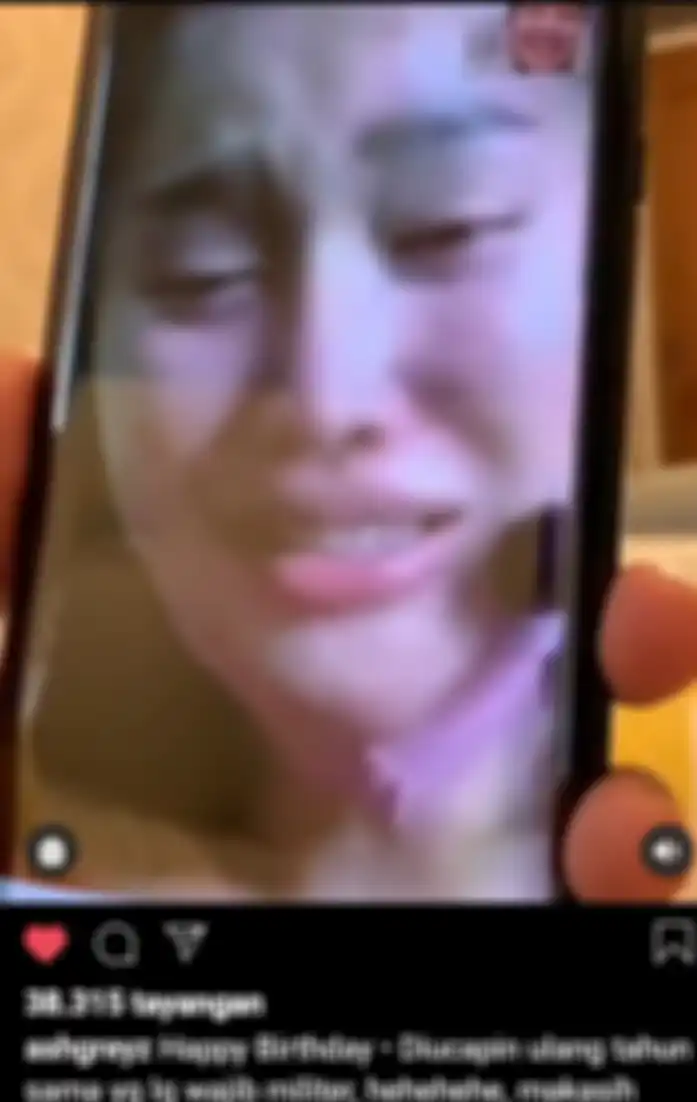 Unggahan Abash dapat ucapan ulang tahun dari Lucinta Luna