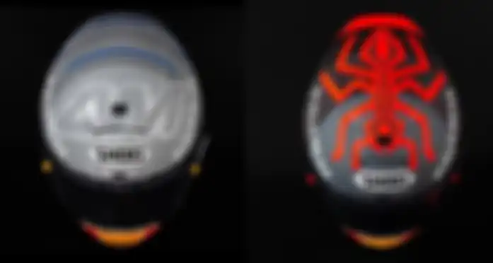 Tampak atas Shoei X-Fourteen yang digunakan Marquez Bersaudara
