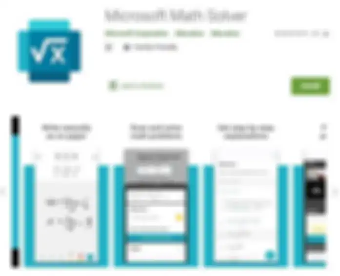 Microsft Math Solver di Google Play Store