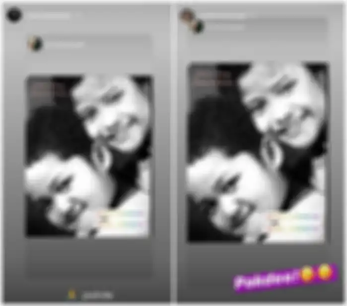 Instastory Aurel dan Azriel menanggapi unggahan kakak Anang Hermansyah