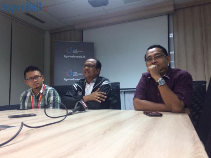 PT LIB menggelar sesi jumpa pers di kantor PT LIB, Sudirman, Jakarta Selatan, Kamis (5/12/2019).