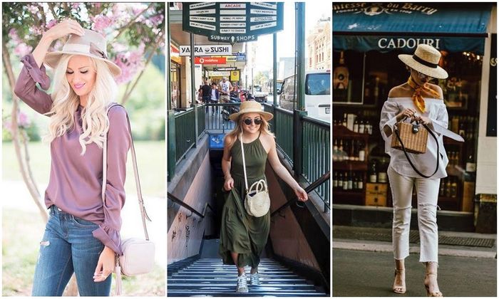 Kamu bisa memadukan topi jerami dengan celana jins, terusan dress simpel bahan kaus atau bahkan celana kulot. 