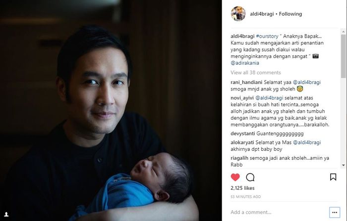 Aldi Bragi merasa mendapat arti sebuah penantian