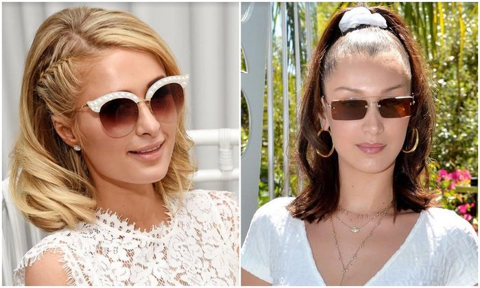 Paris Hilton dan Bella Hadid memilih gaya riasan natural flawless ketika hadir di Coachella Music Festival 2018. 