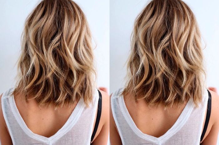 Inspirasi gaya rambut wavy