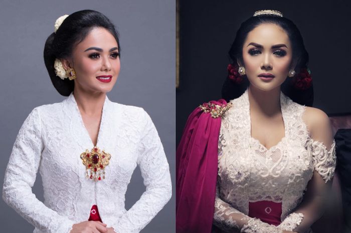 Yuni Shara dan Krisdayanti Pamerkan Penampilan Berkebaya Bak Wanita Jawa