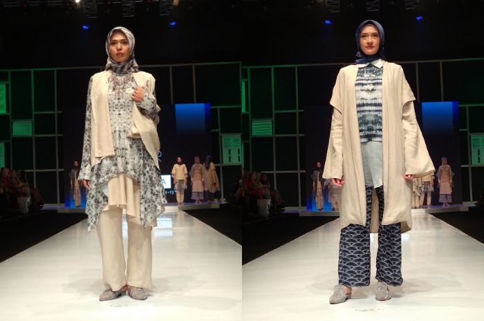 Barli Asmara menyuguhkan busana muslim ready to wear yang terdiri dari outer, atasan dan celana