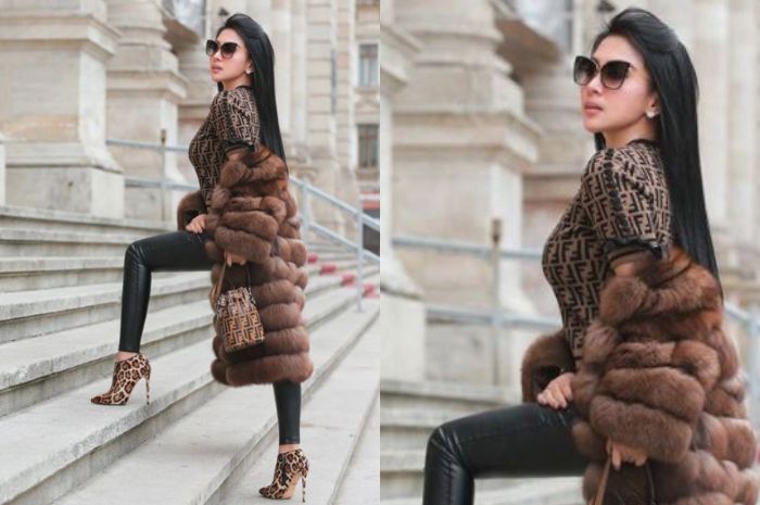 Syahrini kala berada di Romania