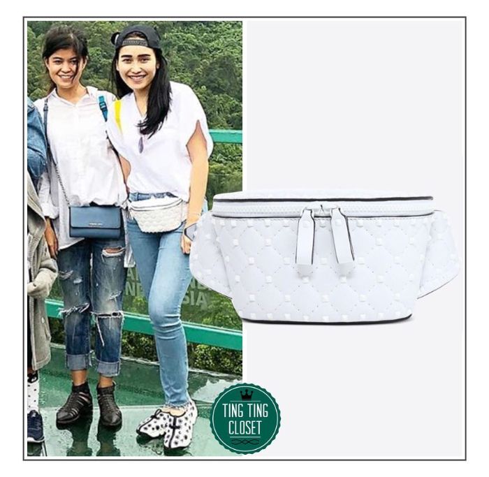 Ayu Ting Ting dengan Free Rockstud Spike Belt Bag