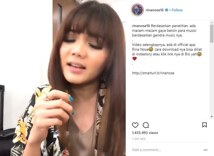 Rina Nose Bersin Sambil Nyinden
