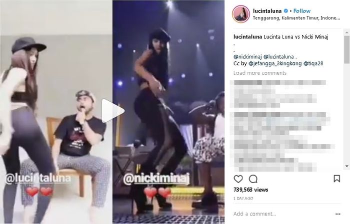 Lucinta Luna meniru goyangan Niki Minaj