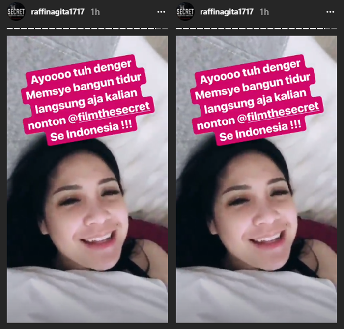 Nagita Slavina promosikan film terbarunya.