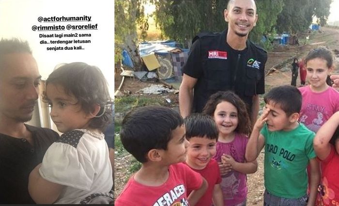 Fauzi Baadila Berinteraksi dengan Anak-anak Korban Perang Suriah