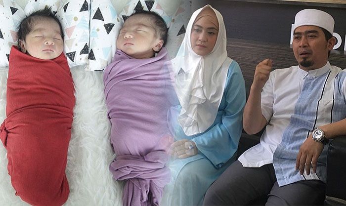 Aqil Mahmoed Sibawaih dan Mahier Mahmoed Syairozi (kiri). Ustaz Solmed dan istrinya, April Jasmine (