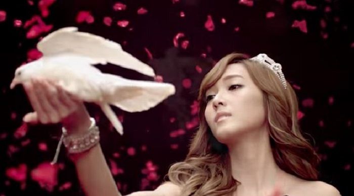 Seekor burung merpati di MV The Boys SNSD.