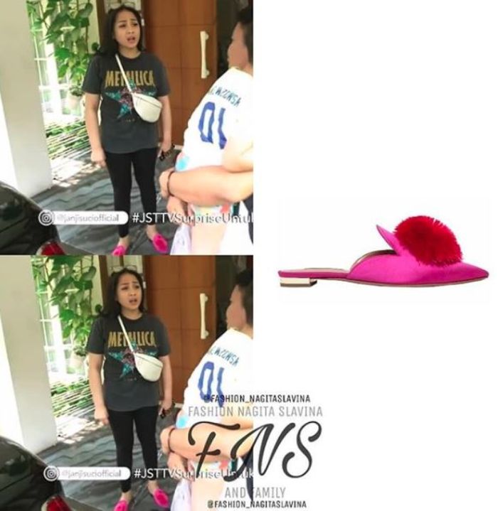 Sandal mules pink Nagita Slavina