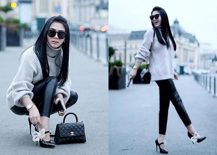 Penampilan effortless ala Syahrini buat kamu yang mau tampil feminin 