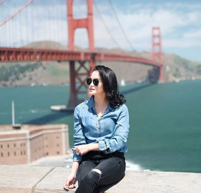 Ririn Ekawati Saat Berlibur ke San Fracisco