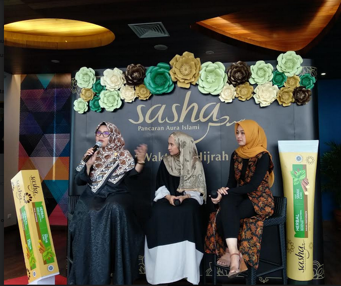 acara peluncuran Sasha Halal Tootpaste, Jumat (18/05), di All Seasons Thamrin Hotel, Jakarta.