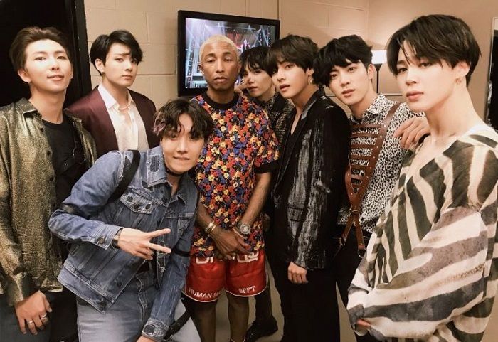 BTS dab Pharrell William