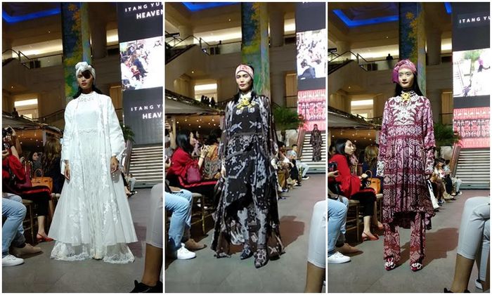 Itang Yunasz mengusung tajuk Heaven untuk peragaan koleksi busana Lebarannya di Ramadhan In Style Pl