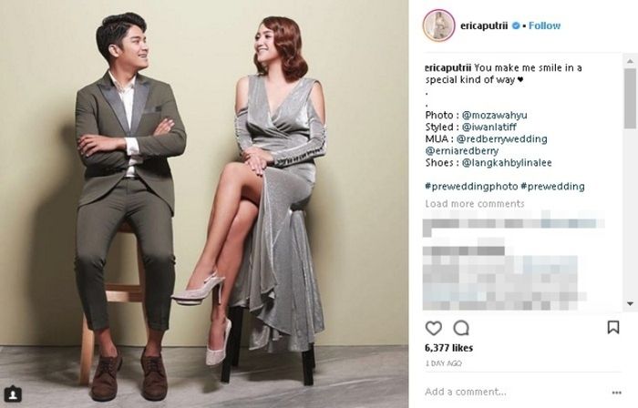 Foto Pre-wedding Erica Putri