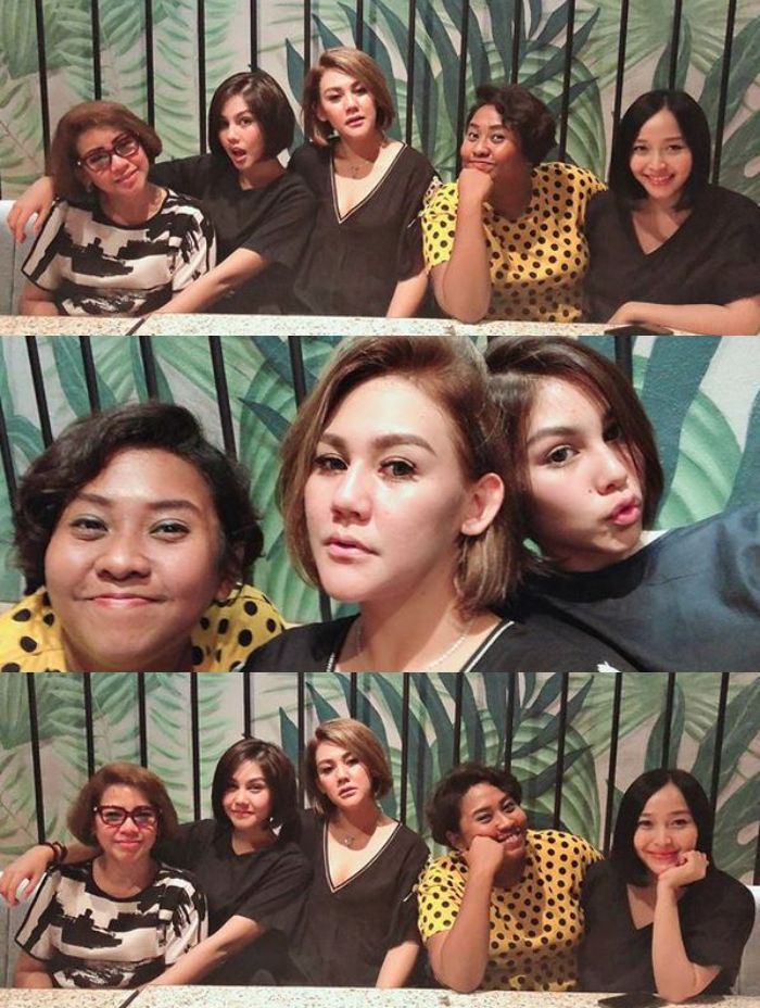 Potongan rambut baru Vanesha Prescilla