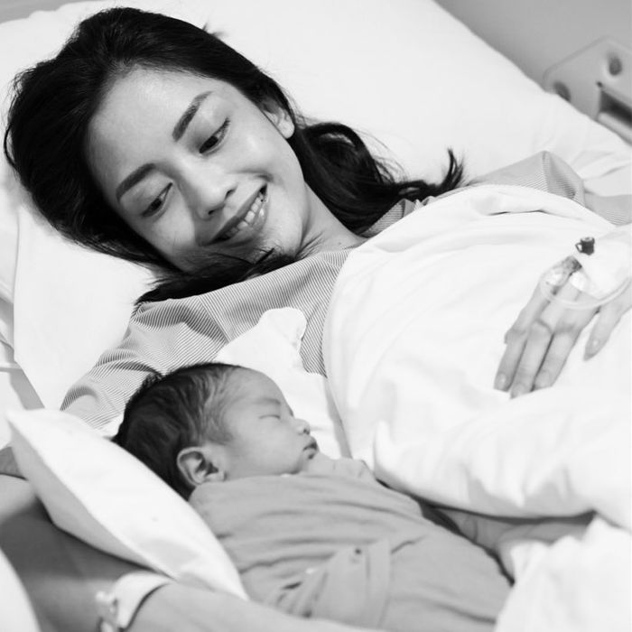 Ririn Dwi Aryanti menyambut kelahiran anak ketiganya