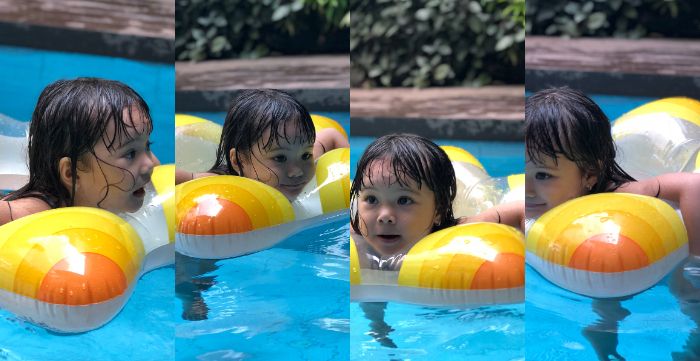 Gempita belajar berenang