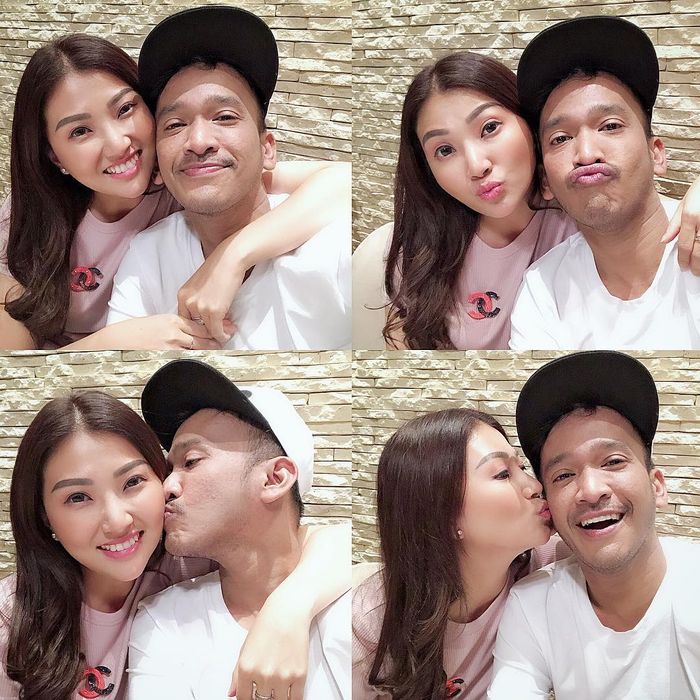 Foto narsis nan manis Ruben Onsu dan Sarwendah