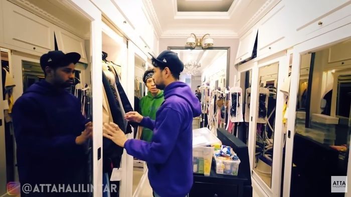 kamar mewah tempat penyimpanan pakaian Nagita Slavina