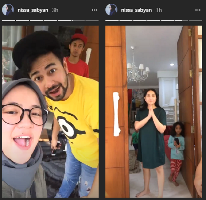 Nissa Sabyan Main ke rumah Nagita Slavina dan Raffi Ahmad