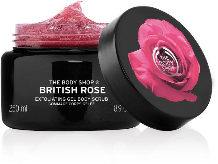The Body Shop British Rose Exfoliating Gel Body